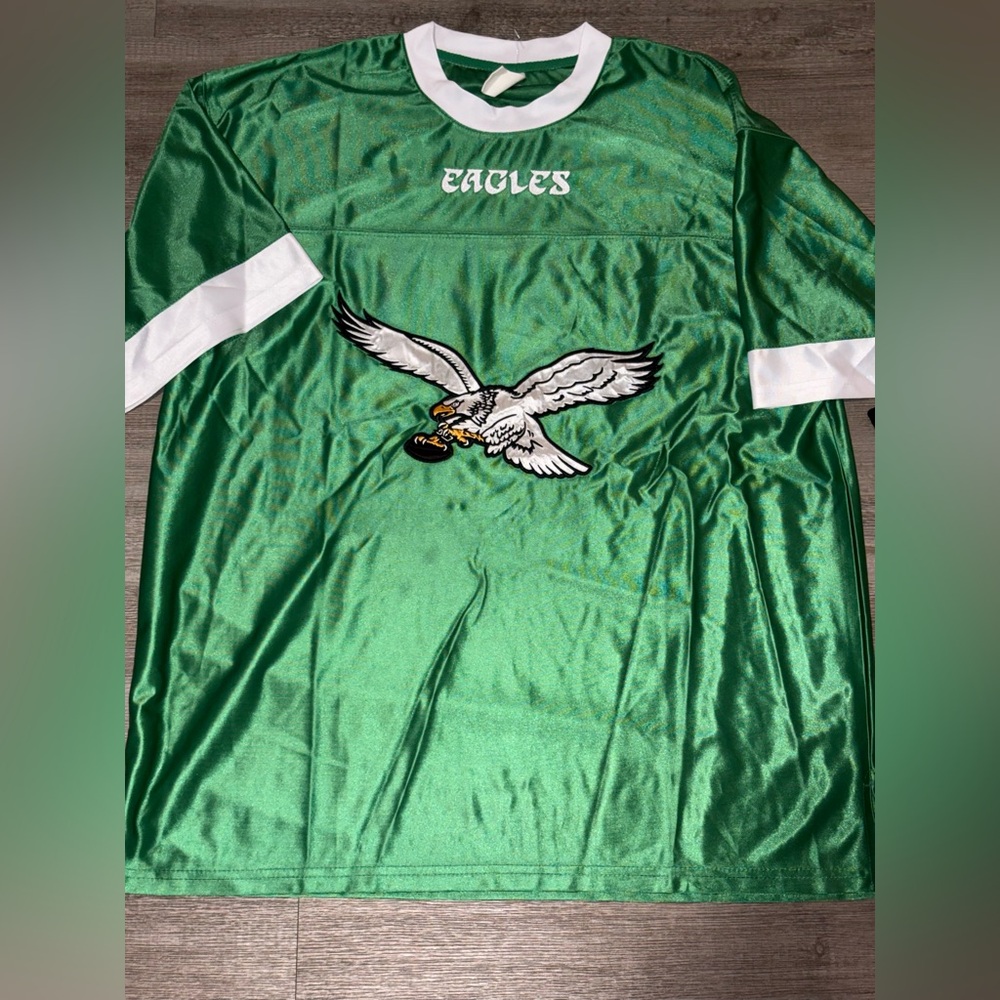 Philadelphia Eagles NFL Kelly Green Logo Shirt Men's Large